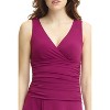 Rekucci Women’s Sleeveless V-Neck Fit-and-Flare Dress, Knee-Length, Slimming Tummy Control - 4 of 4
