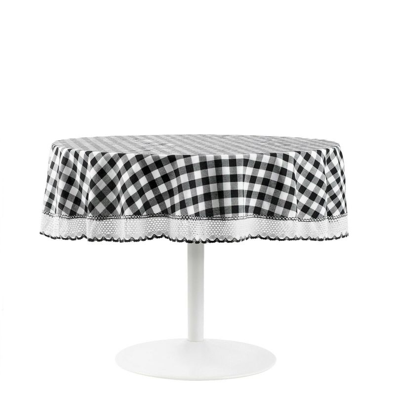 Kate Aurora Country Farmhouse Plaid Buffalo Check Stain & Spill Proof Fabric Tablecloths, 4 of 5