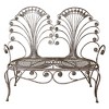 Design Toscano Grand Peacock Metal Garden Loveseat Bench - 3 of 4