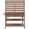 GlasFlength Decorative Storage Cabinets, Wood Frame, with Drawer, Grooved Sliding, Table with Hooks, Blue, 46.7"*20.8"*65" - 2 of 4