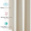 HLC.ME Laurance Complete Blackout Thermal Insulated Grommet Top Panels Window Curtains Drapes for Bedroom, Set of 2 - 4 of 4