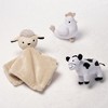 Lambs & Ivy Farm 3-Piece Infant/Baby Plush Toy Gift Set - Sheep, Cow, Chicken - 2 of 4