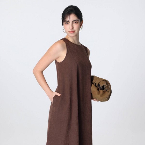 Vestido maxi tipo swing sin mangas - A New Day™ Marrón 5
