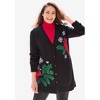 Woman Within Plus Size Holiday Cardigan - 3 of 4
