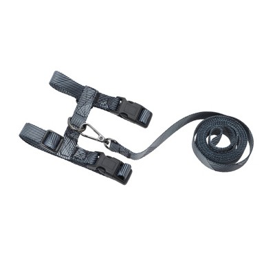 Unique Bargains Escape Proof Lightweight Cat Harness and Leash Set for Large and Small Cat Travel Walking Gray