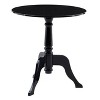 Acrylic Curvy Legs Glam End Table Black - Linon: Modern Chic, Clear Coated, Non-Toxic Finish - image 3 of 4