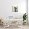 Stupell Industries Happy Llama Farm Animal Face Framed Canvas - 2 of 3