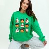 Simply Sage Market Women's Graphic Sweatshirt Ghost and Pumpkin Coquette - 2 of 4