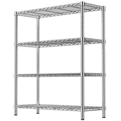 VYNXARIA Heavy-Duty 36" 4-Tier Chrome Wire Shelf - 350LBS Capacity