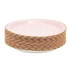 Sparkle and Bash 48 Pack Pink and Gold Polka Dot Paper Plates with Scallop(7 In) - 4 of 4