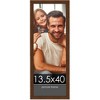 PosterPalooza | Panoramic Simple Brown Picture Frame - UV Acrylic, Foam Board Backing, Hanging Hardware - 2 of 4