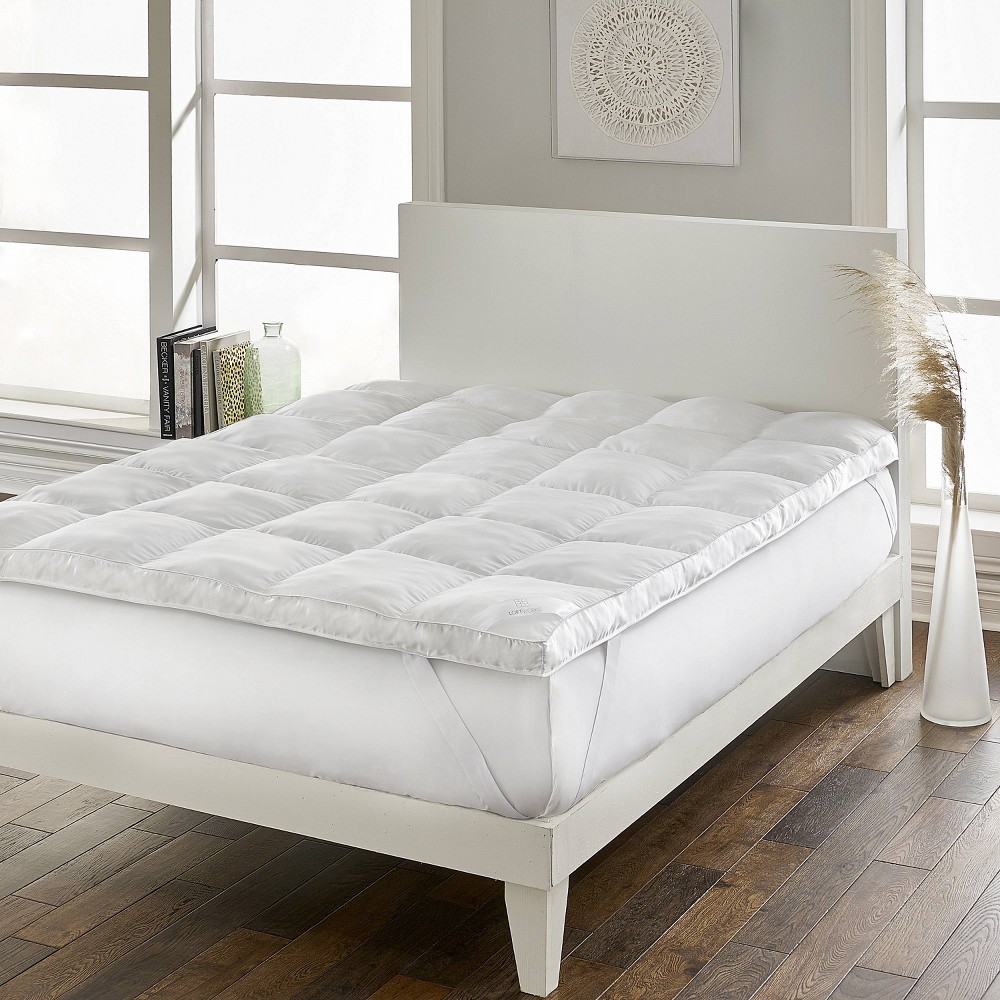 Photos - Bed Linen LoftWorks Queen Super Loft 3" Down Alternative Mattress Topper: Hypoallergenic, Microfiber, Fits 12" Depth