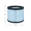 Nispira 3-in-1 True HEPA Filter Replacement Compatible with Miko Air Purifier C102 ibuki MA-01CW, MA-18, Okaysou AirMic4S, 1 Pack - 2 of 4