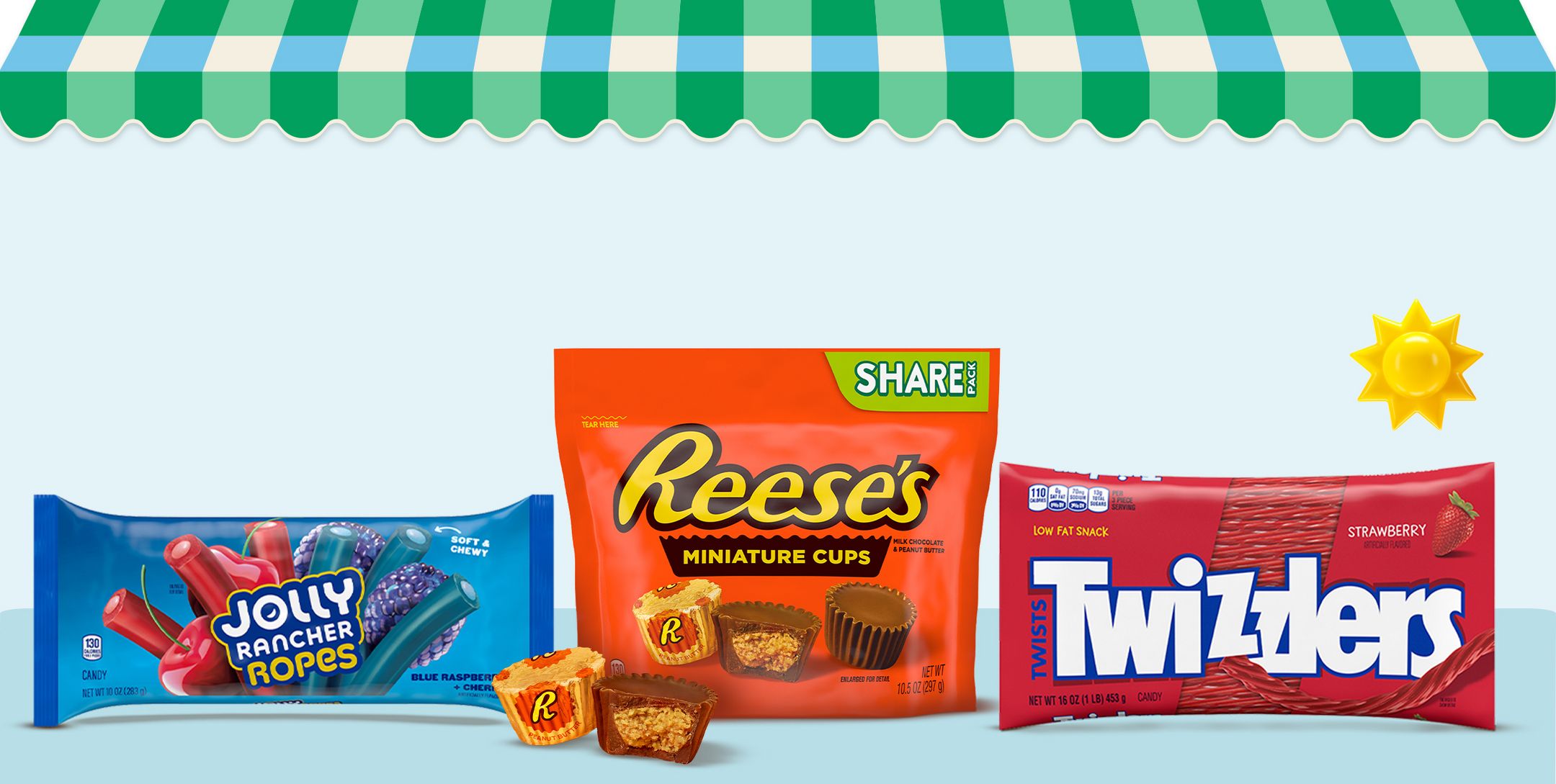 JOLLY RANCHER ROPES, REESE'S & TWIZZLERS