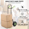 400lbs Hand Truck Dolly, Heavy Duty Steel Dolly Cart with 10" Rubber Tires & 35" - 45" Telescoping Handle, Moving Dolly Utility Hand Truck - 2 of 4
