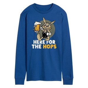 Men's - Instant Message - Here For The Hops Long Sleeve Graphic T-Shirt - 1 of 4