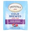 Twinings, Cold Brewed Iced Tea, Black Tea, Unsweetened, Mixed Berries, 20 Single Serve Tea Bags, 1.41 oz - 3 of 3