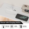 Bedroom Dresser with LED Lights & Charging Station, Wood 6 Drawer Dresser for Bedroom - 3 of 4