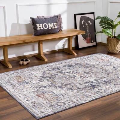 Hauteloom Ivria Navy & Rust Area Rug