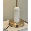Signature Design by Rowleigh Marble Desk Lamp, Modern Metal Accent Lighting for Desks, 21" Tall - 3 of 4