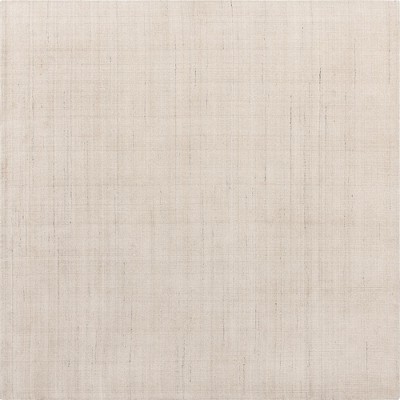 Vanilla Bean Hand-Knotted Wool Square Rug
