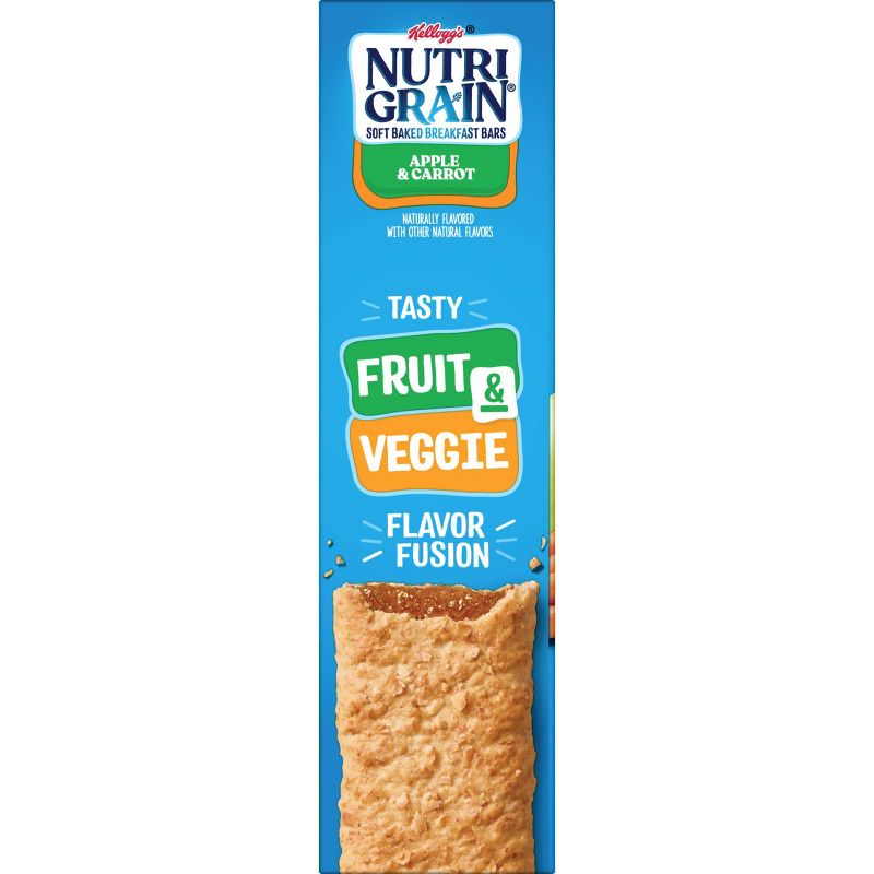 Nutri Grain Fruit &#38; Veggie Soft Baked Breakfast Bars - Apple Carrot - 8ct/9.8oz, 6 of 8