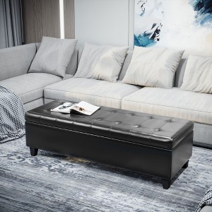 NicBex Ottoman Bench with Storage Modern Linen Bench with Lift Top for Living Room, Bedroom, Entryway - 1 of 4