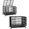 Acekool 42" Heavy-Duty Dog Crate - Double Door & Locking Wheels - 4 of 4