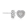 Ross-Simons 0.20 ct. t.w. Diamond Jewelry Set: Heart-Shaped Earrings and Pendant Necklace in Sterling Silver - 4 of 4