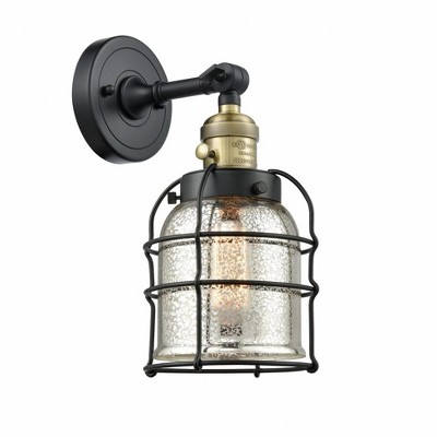 Bell Cage - 1 Light Wall Sconce In Traditional Style-12 Inches Tall and 6 Inches Wide