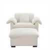 SKRAN Single Sofa Couch, Comfy Upholstered Deep Armchair with Storage, Modern Lounge Chair for Living Room Bedroom, Small Space - 4 of 4
