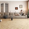 168" Cloud Sectional Couch,Modern Modular Sofa with Deep Seat, Upholstered Couches,Camel (Plush Corduroy Fabric) - 2 of 4