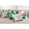 18"x18" Tropical Flamingo Print Throw Pillow - Saro Lifestyle - 3 of 3