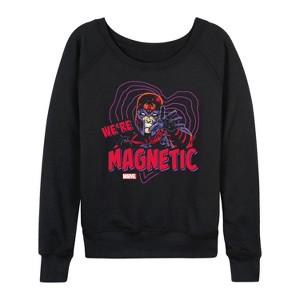 Women's - Marvel - X-Men Valentine Were Magnetic Lightweight French Terry Slouchy - 1 of 4