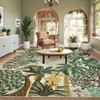 Jungle Rug Washable Area Rugs for Living Room Bedroom Soft Forest Animals Print Rugs - 3 of 4