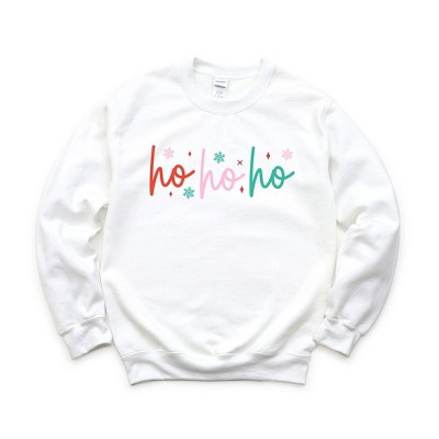 Simply Sage Market Women's Graphic Sweatshirt Ho Ho Ho Colorful