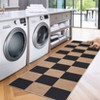 COZONY Geometric Checkered Area Rug for Living Room Washable Rug for Bedroom Easy Jute Farmhouse Mat Non Slip Indoor Outdoor Carpet for Dining Room - 4 of 4