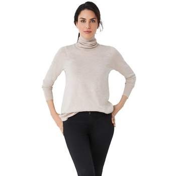 ellos Women's Plus Size Turtleneck Sweater