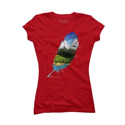 Junior's Design By Humans Wherever wind takes me By Sebasebi T-Shirt