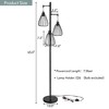 Costway Industrial Floor Lamp Standing Tree Lamp with 3 Elegant Cage Heads - 3 of 4