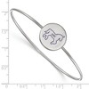 Black Bow Jewelry Sterling Silver Delta Phi Epsilon Greek Life Bangle Bracelet 7 Inch - 2 of 3
