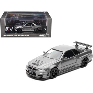 Nissan Skyline GT-R (R34) Z-Tune RHD Gray Metallic "Thailand Diecast Expo 2025 Event Ed" 1/64 Diecast Model Car by Inno Models - 1 of 4