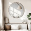 MAYEERTY Hanging Mirror Aluminum Alloy Thin Edge Black Round 35x35x1in - 2 of 4
