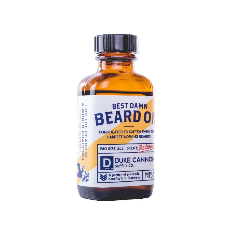 Duke Cannon Supply Co. Best Damn Redwood Beard Oil - 3oz, 3 of 5