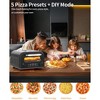 ZACHVO 1700W Electric Pizza Oven, 842°F Max, 90-Second Pizza, 12.6 Inches Stone, 5 Presets, Black - 2 of 4