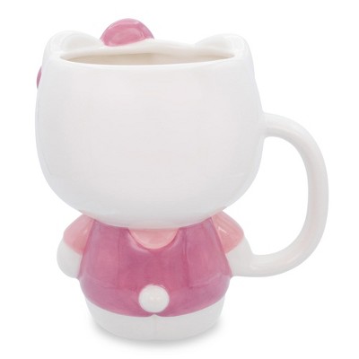 Hello Kitty 3D Sculpted Ceramic Mug with Pink Bow