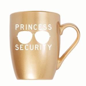 Elanze Designs Princess Security 10 ounce New Bone China Coffee Tea Cup Mug, Vegas Gold - 1 of 4