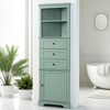 23-Inch Tall Corner Storage Cabinet with Door, 3 Drawers, Open Shelf & Adjustable Storage, Anti-Tip Device - 4 of 4