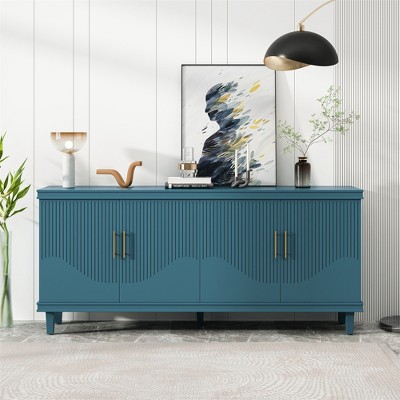 70.07'' 4-Door Sideboard Buffet, Modern Storage Cabinet, 330lbs Capacity, for Living Room, Kitchen, Bedroom, Hallway