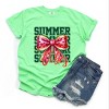 Simply Sage Market Coquette Watermelon Bow Summer Chart Garment Dyed Tee - 3 of 4